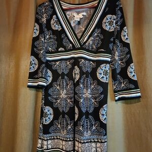 Max Studio Floral 3/4 Sleeve Dress/Tunic